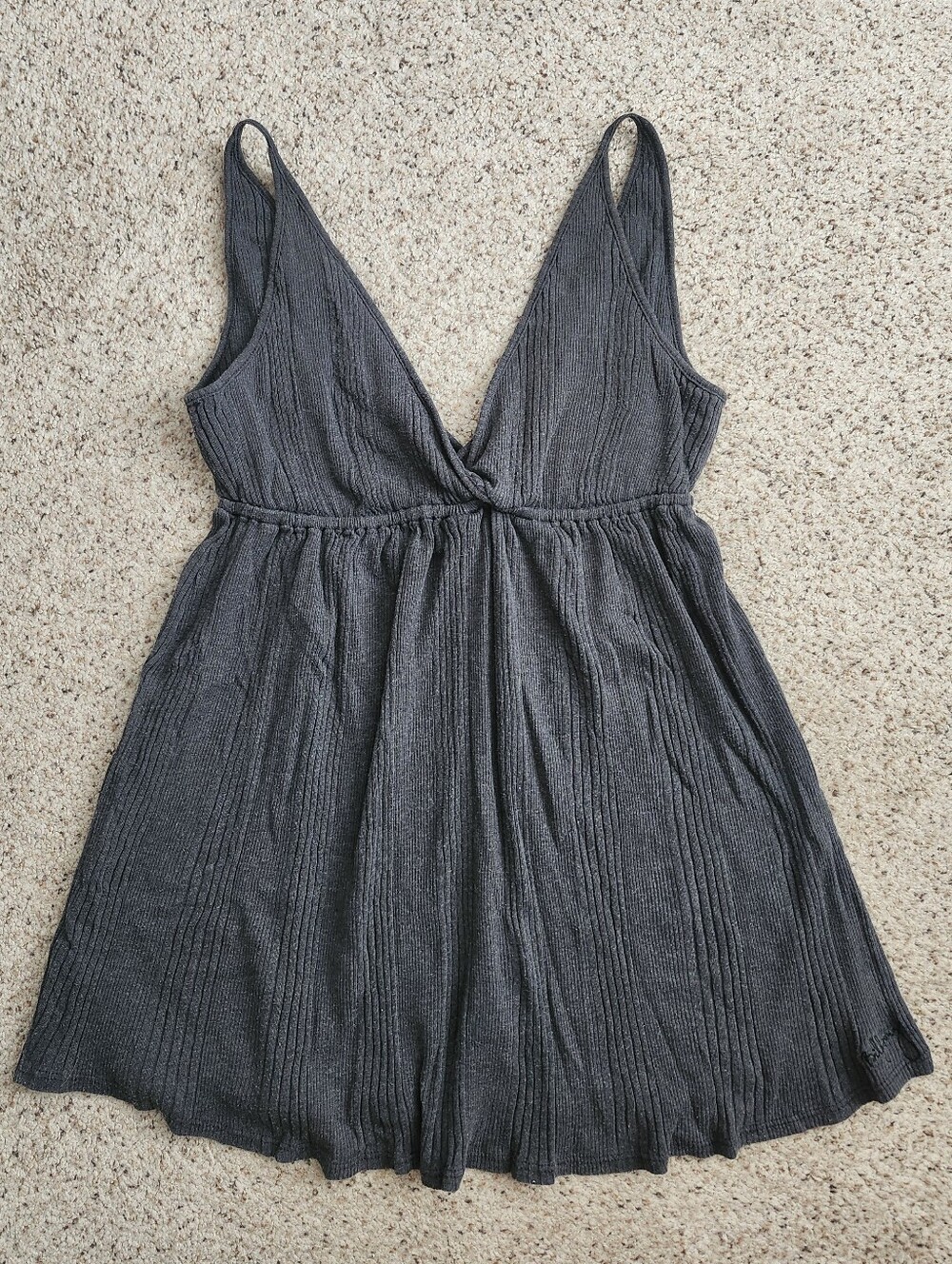 Billabong Y2k Gray Ribbed Tank Top